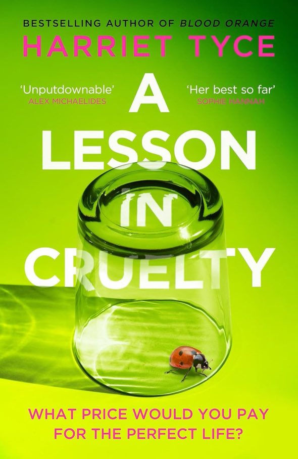 Happy publication day to the brilliant @harriet_tyce and the equally brilliant #ALessonInCruelty 🎉🎉🎉