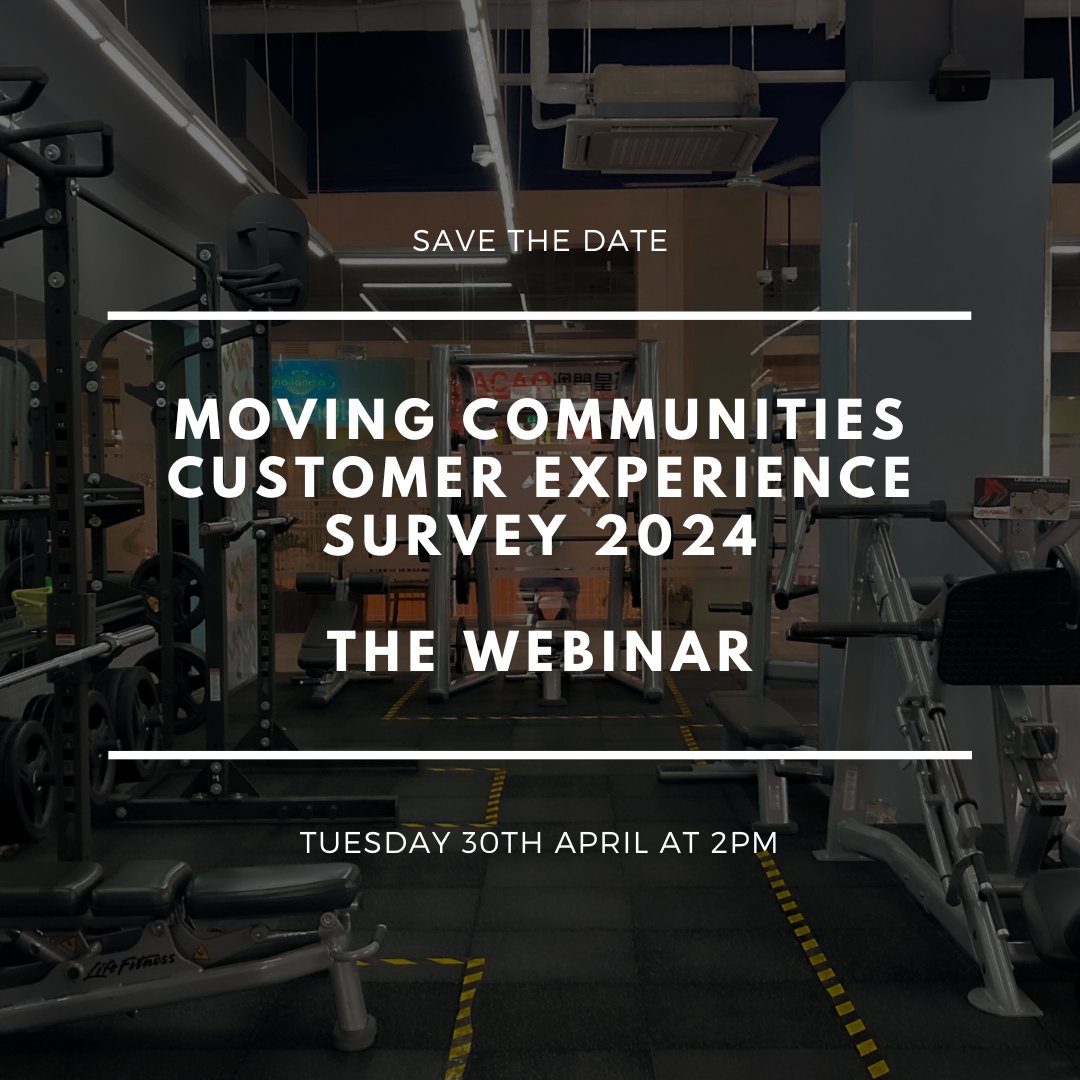 SAVE THE DATE – TUESDAY 30TH APRIL AT 2PM Moving Communities Customer Experience Survey 2024 – The Webinar Moving Communities will be holding a 1-hour webinar to share key insights from last year’s survey and to update the sector on plans for this year’s survey.
