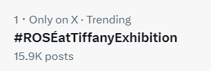 RoseFocused's tweet photo. let's quickly get that 20k 🔜

ROSÉ in TIFFANY WONDER 
#ROSÉatTiffanyExhibition 
#TiffanyExhibition #ROSÉ https://t.co/953IYBSUqi