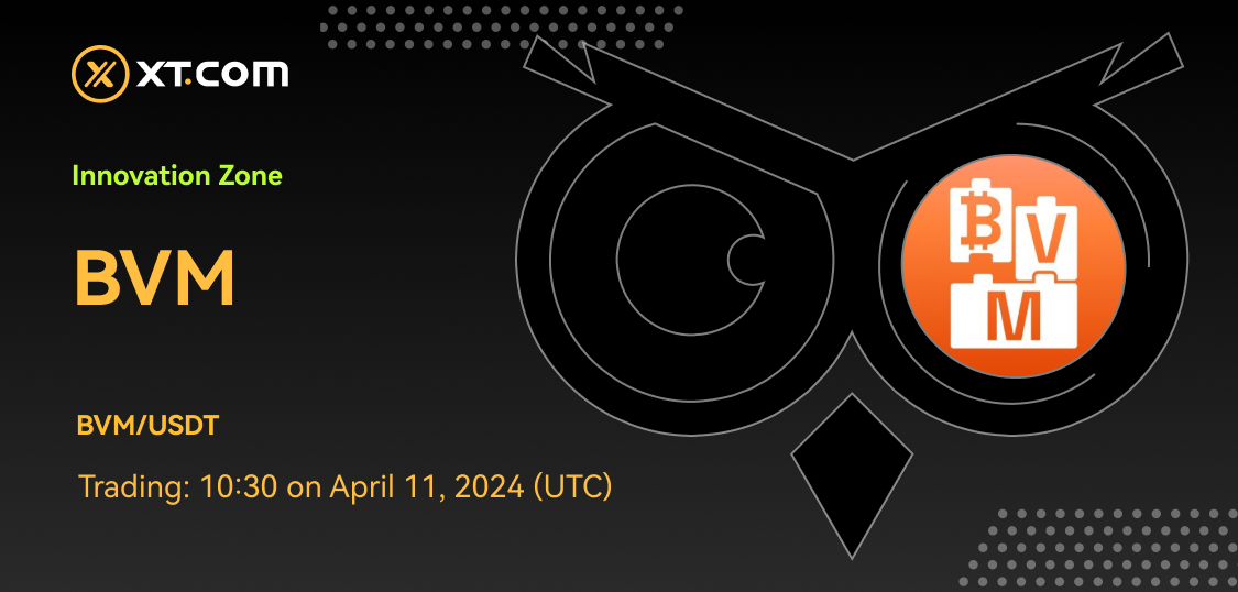 🚀 XT.COM will list #BVM (BVM) . 🚀 #XT #XTListing @BVMnetwork ✅ Deposit: 10:30 on April 11, 2024 (UTC) ✅ Trading: 10:30 on April 11, 2024 (UTC) ✅ Withdrawal: 10:30 on April 12, 2024 (UTC) 𝘋𝘌𝘛𝘈𝘐𝘓𝘚 ⤵️ xtsupport.zendesk.com/hc/en-us/artic…