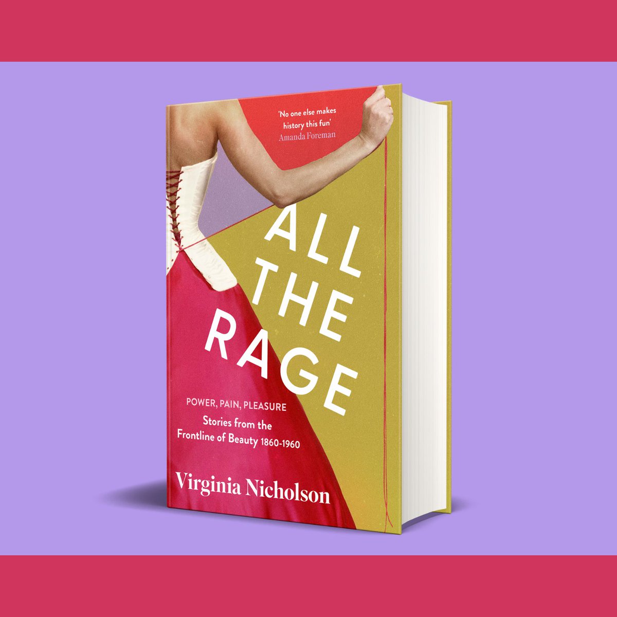 Power. Pain. Pleasure. From popular historian and author Virginia Nicholson comes an unbuttoning of the multi-layed, hundred-year-history of women's lives through fasion and beauty from 1860-1960. Out today, order on the Virago store: brnw.ch/21wIIhx