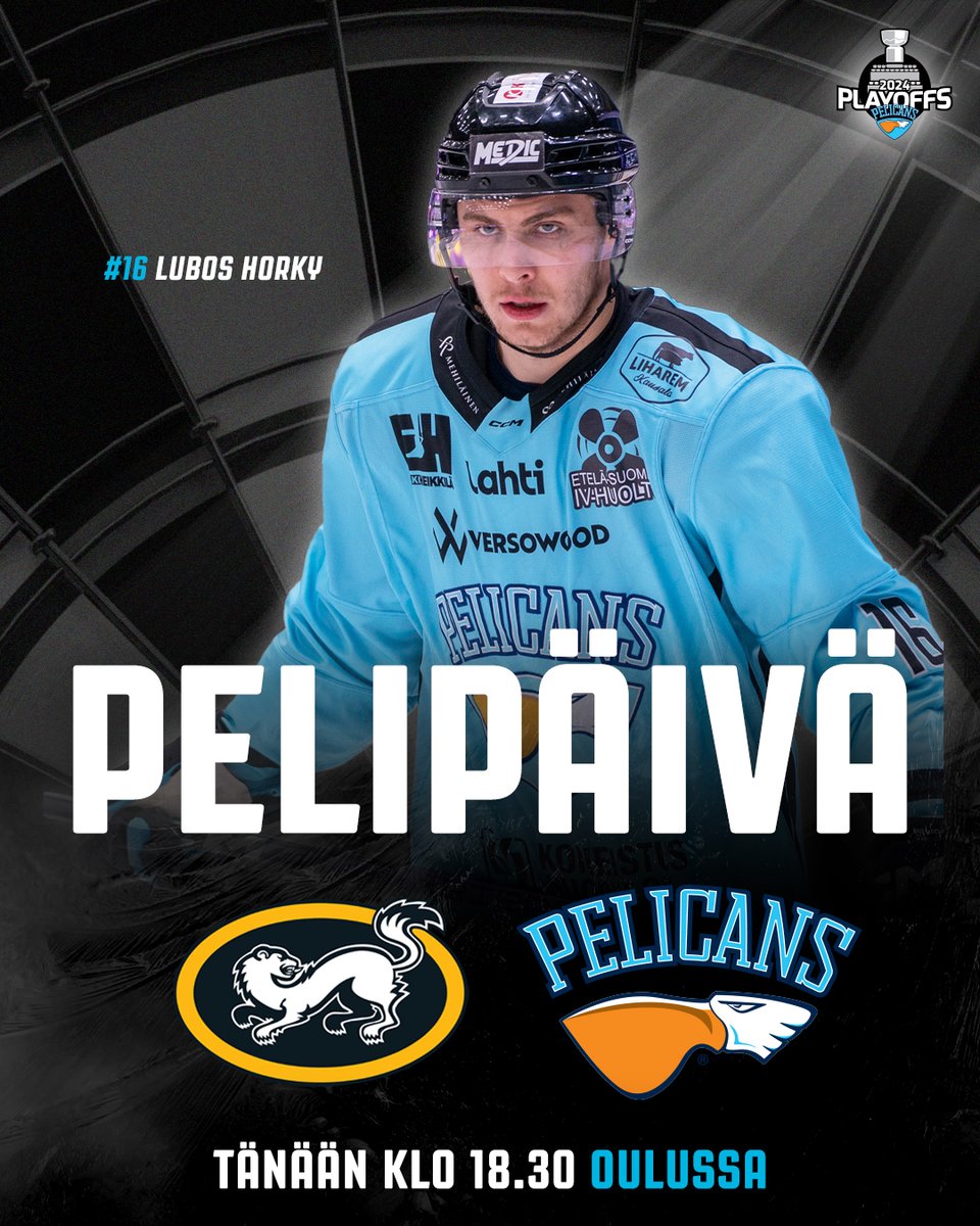 SEMIFINAALIT GAME 4! 🔥 Kiekko jäähän Oulussa klo 18.30! 📺 @mtvkatsomo 📻 @radiovoima #PelicansFi #Liiga