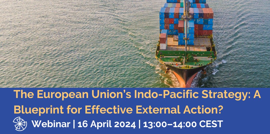 📅| EVENT ALERT What are the key factors shaping the EU's approach to the Indo-Pacific amid growing rivalry between China and the United States? Join @gsachdevajnu, @Giu_Ter and @WiegandEU for insights in a panel moderated by @gustavogmuller👇 engage-eu.eu/e13