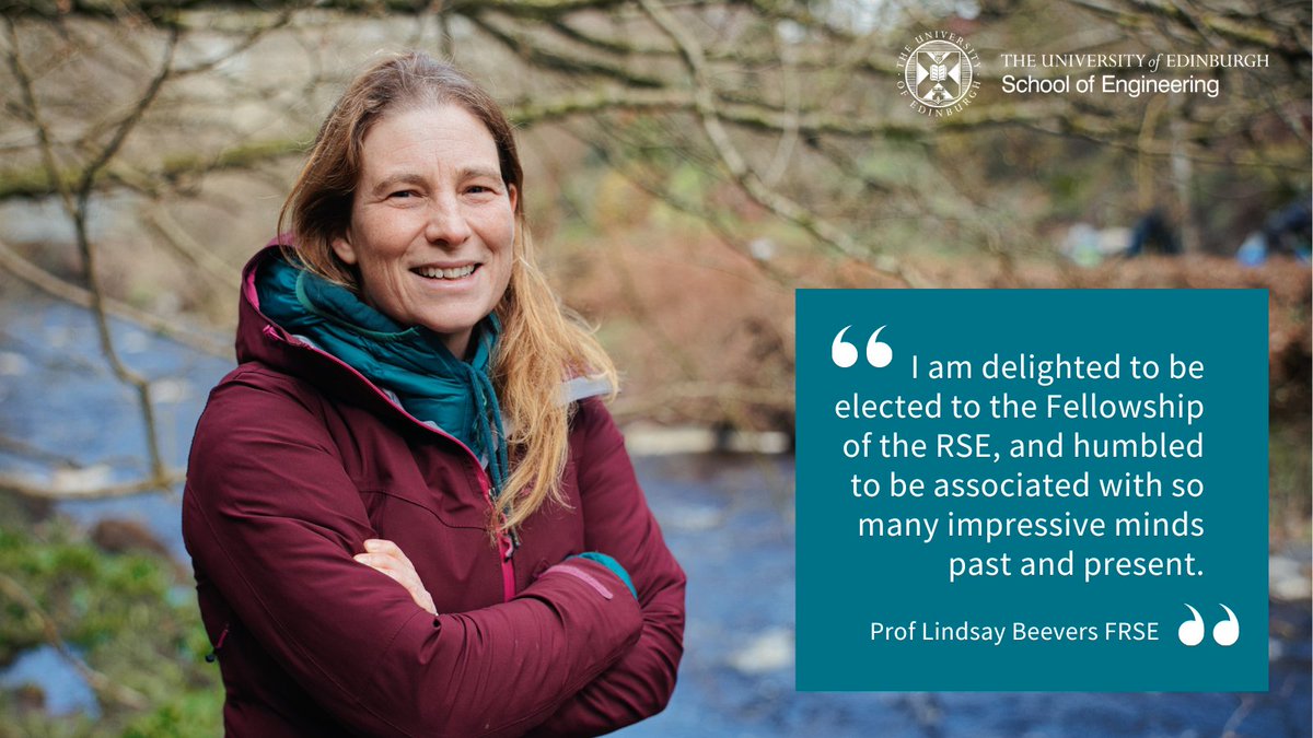 Delighted to announce that Professor Lindsay Beevers has been elected a Fellow of @RoyalSocEd! 🌟 Prof Beevers is among 57 new fellows selected to join the RSE for individual excellence and thought leadership in their respective fields. edin.ac/3JiuIQQ