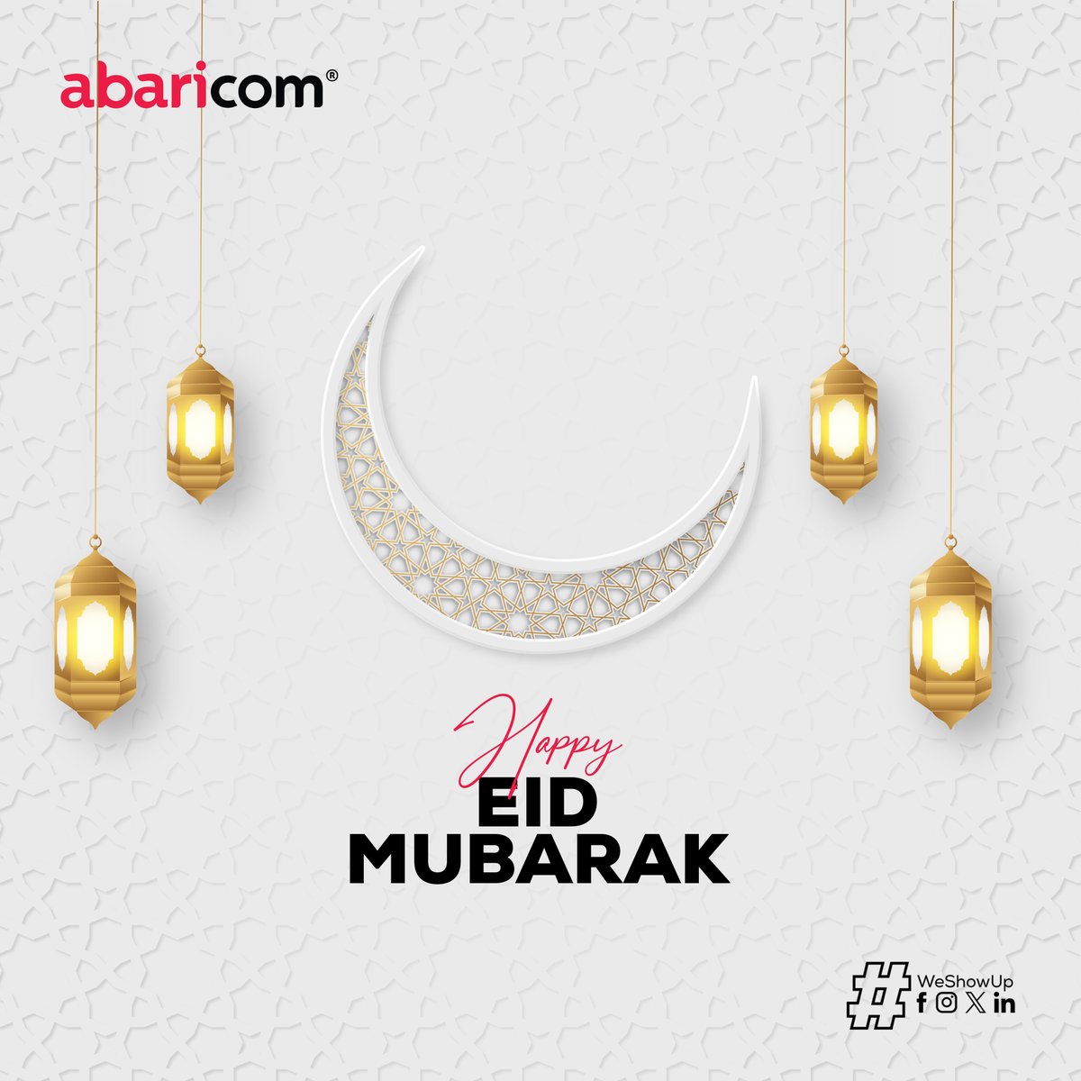Wishing you a joyous Eid filled with seamless connections and endless blessings!

#WeShowUp