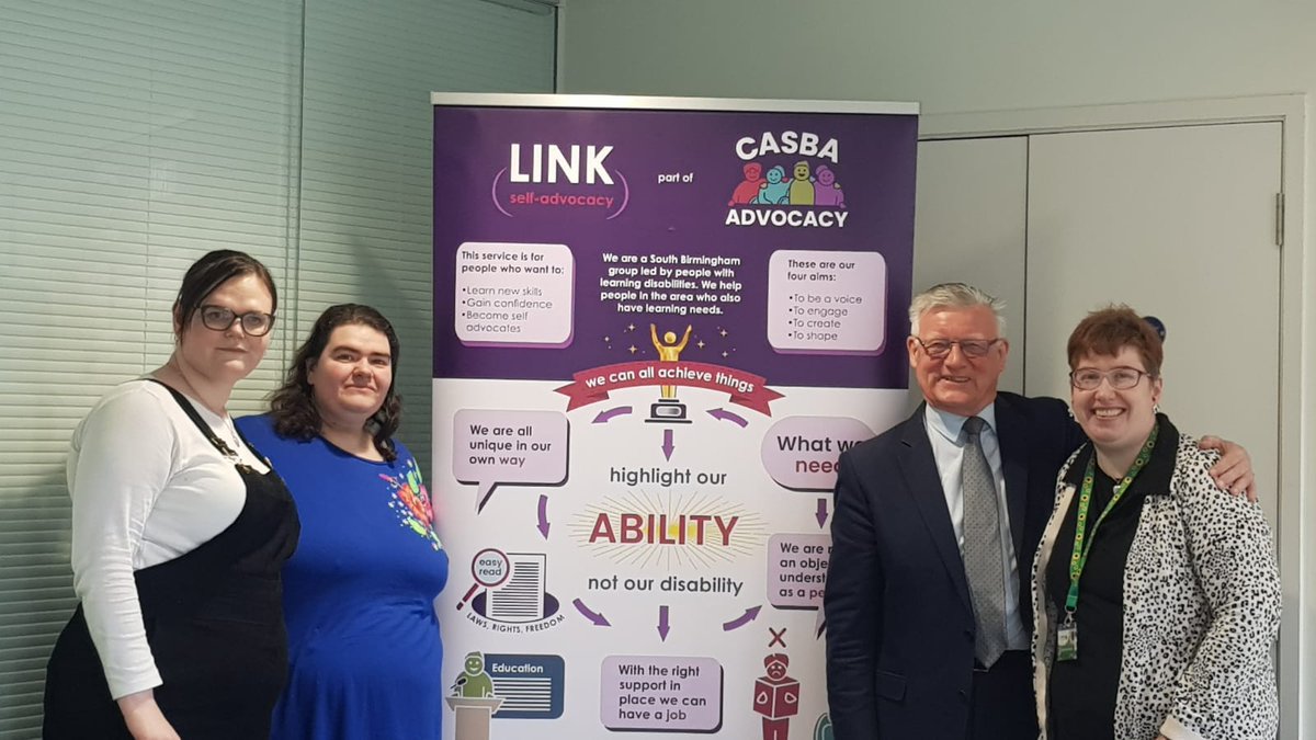 Jennifer wrote a blog post about meeting Selly Oak MP @steve_mccabe who came to listen to our LINK self-advocacy group's concerns on local issues and offer his support: casba.org.uk/2024/04/11/mee…