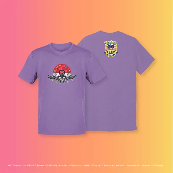 Pokémon GO Fest 2024 apparel has been revealed. Includes tshirt