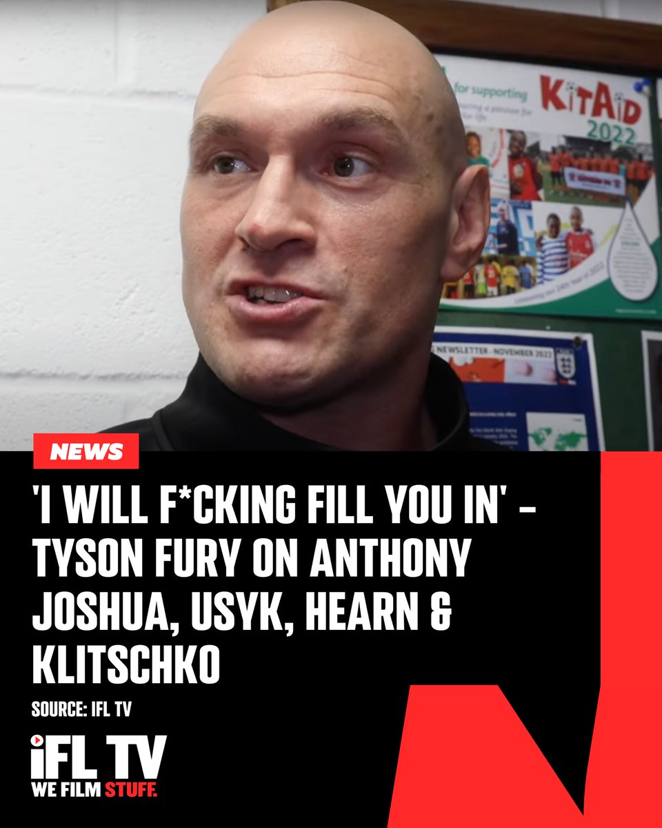 • Rips into Anthony Joshua • Praises Usyk • Hits out at Klitschko • Discusses future plans @Tyson_Fury reveals all in our latest interview 🎙 Have a listen and get a notification when our interviews go live by clicking HERE 📲 linktr.ee/IFLPod #TysonFury | #FuryUsyk