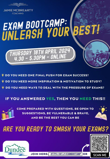 Inspirational mindset coach, @JamieMcBrearty is offering a fantastic free opportunity to all Of our Senior students 👀👇