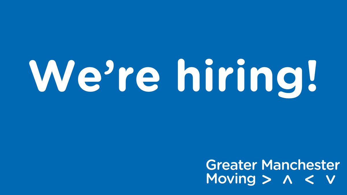 We're hiring! Are you passionate about the benefits of active lives for all? We're looking for a Strategic Director - Healh and a Research & Evaluation Lead. Join the GM Moving team and be a part of Greater Manchester's movement for movement: gmmoving.co.uk/get-involved/j…