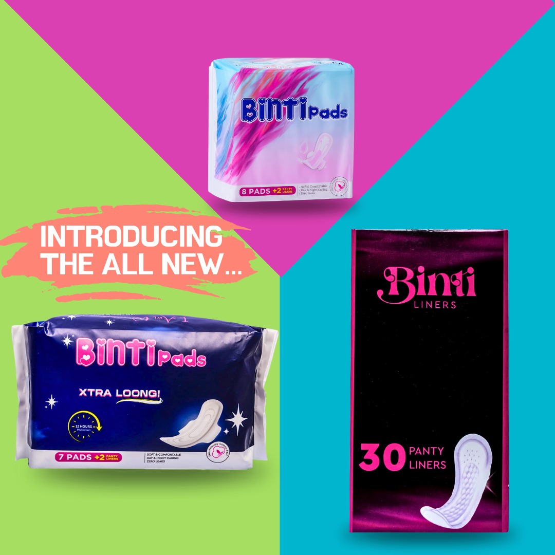 Binti is finally here!! Binti Liners, Binti Xtra Loong Pads #bintipads #bintipadscare #sanitarypads @bintipads_ke