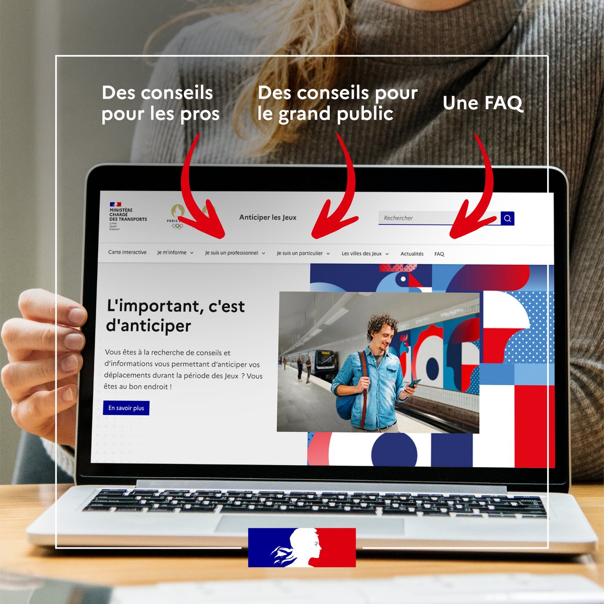 #JeuxOlympiques #Paris2024 À quelques semaines du lancement des #JOP2024, découvrez le site d’informations pour anticiper vos déplacements sur les routes et dans les transports en commun pendant l’évènement🚌 👉anticiperlesjeux.gouv.fr