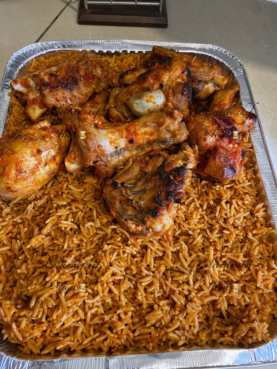 Smokey party jollofrice with grilled turkey off for sallah delivery