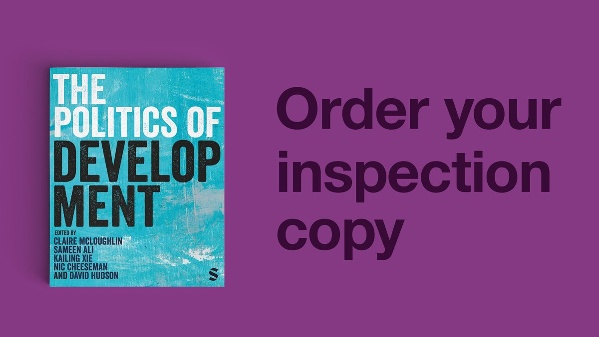 This new textbook illustrates the unavoidable process of contestation that happens everywhere, from international political arenas to the everyday spaces where communities struggle for the resources they need. Order 'The Politics of Development' now: ow.ly/96rJ50RbgjF