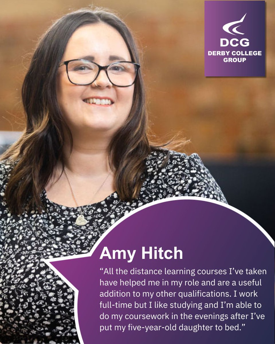 Amy liked the flexibility of distance learning that allowed her to gain a total of 7 new qualifications, all around her family life and commitments. Here's her DCG story 👇 orlo.uk/Yg9jo