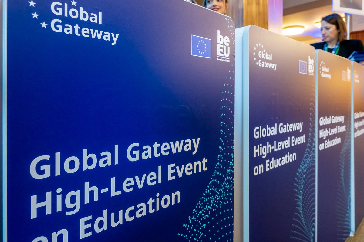 🎓#Education is the cornerstone of sustainable development! Happy to be part of the #GlobalGateway High-level event on Education today! 🎯 On the agenda: thematic sessions covering urgent issues and major contracts to be signed ! Watch discussions live 👉bit.ly/4cLTyq9
