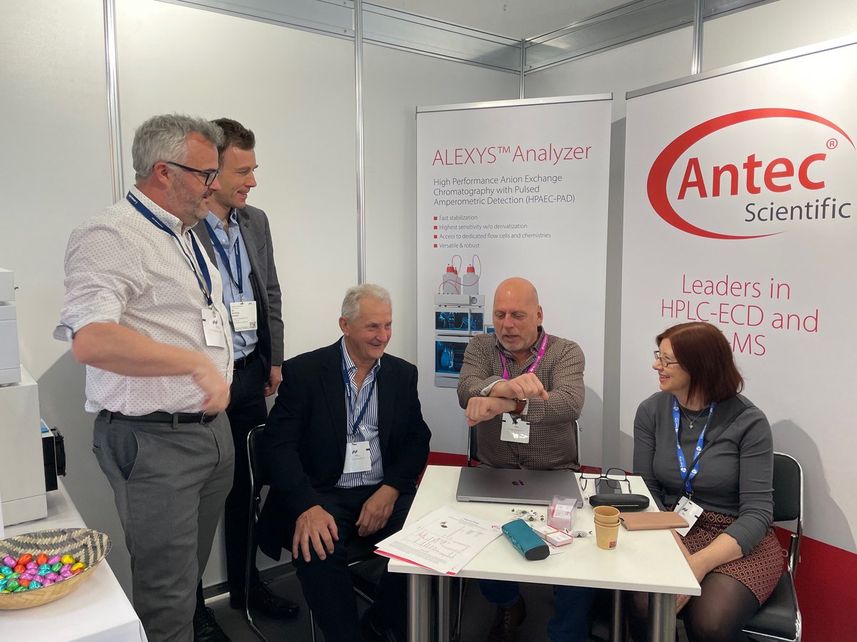 #VerulamScientific have been busy meeting up at #analytica with our suppliers at #AntecScientific 😁 
 
#analyticalchemistry #clinicalanalysis #biochemistry #neuroscience #foodanalysis #carbohydrates #environmentalanalysis #electrochemistry #HPLC #Antec #verulamscientific #ecd