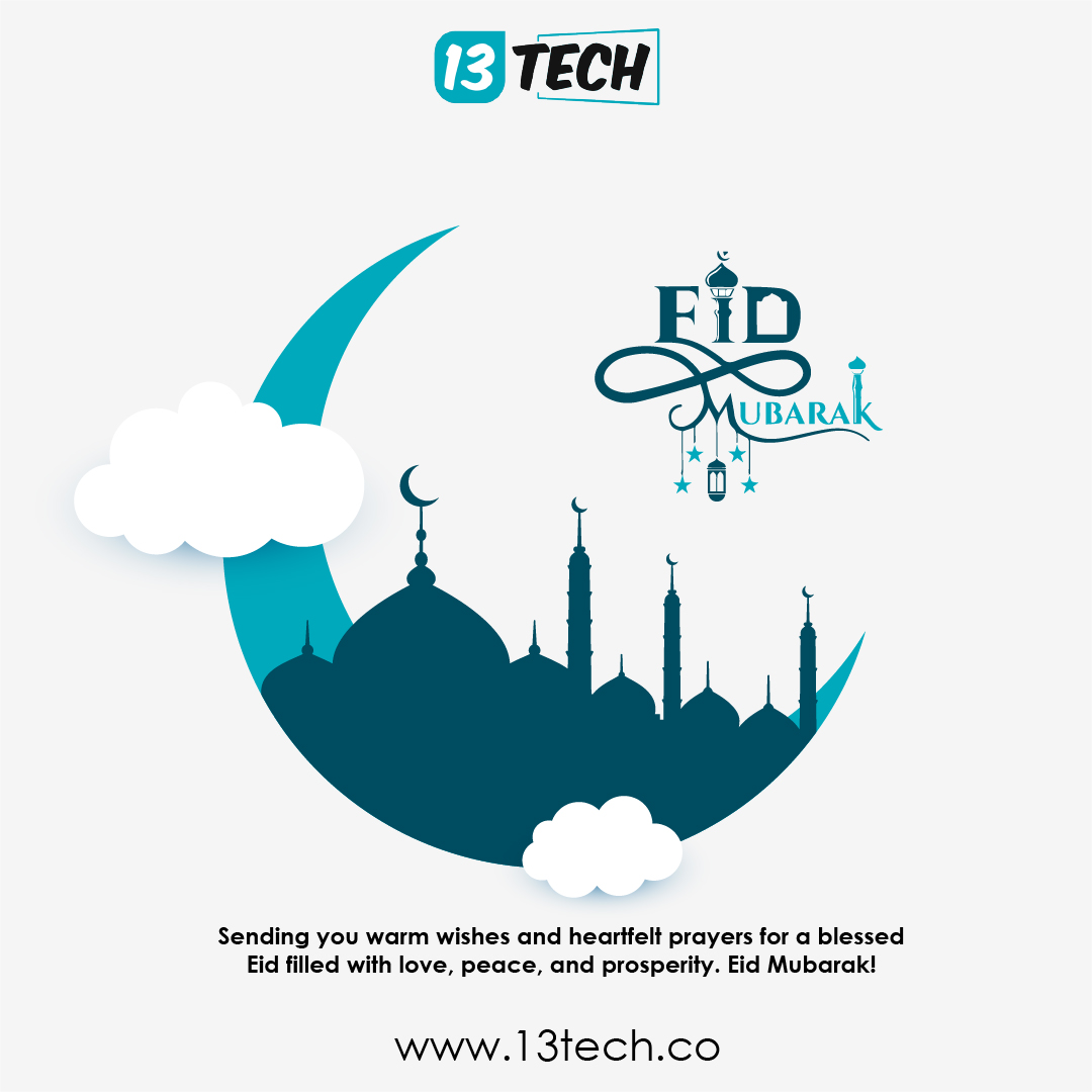 Thirteentech's tweet photo. On this joyous occasion of Eid, may Allah accept your prayers, forgive your sins, and bless you with a bright future. Eid Mubarak !!
#eidmubarak #eidulfitr #ramzan2024 #ramdaan #ramdankareem #eidblessings #festivalofjoy #vibes https://t.co/BrIRPgza9G