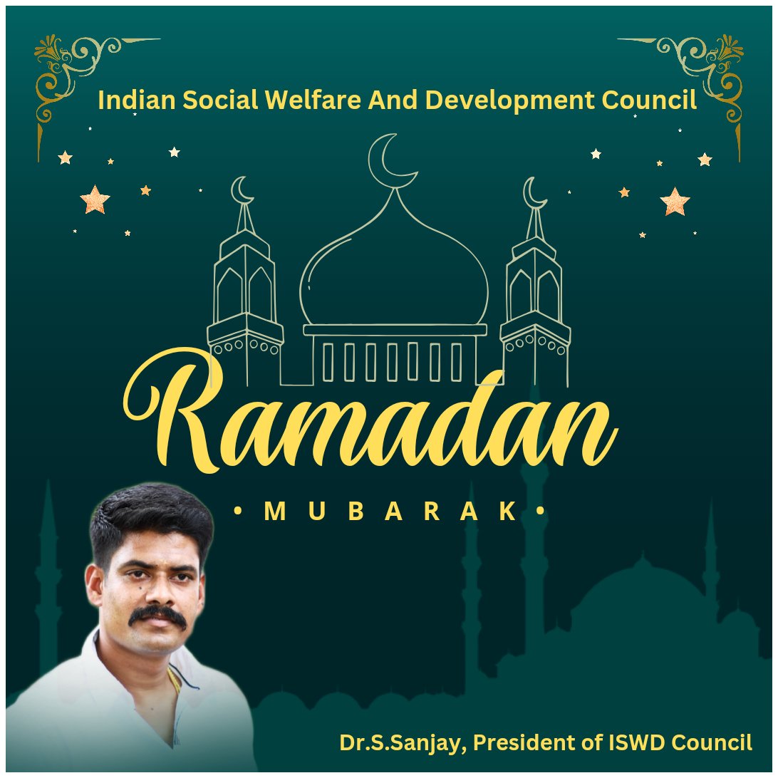iswdcouncil's tweet photo. Warm Greetings to all on the occasion of #EidAlFitr with happiness &amp; health.

இஸ்லாமிய சகோதர, சகோதரிகள் அனைவருக்கும் இனிய ரம்ஜான் பண்டிகை நல்வாழ்த்துக்கள்.

#EidMubarak2024. https://t.co/hL6xjSTwTP