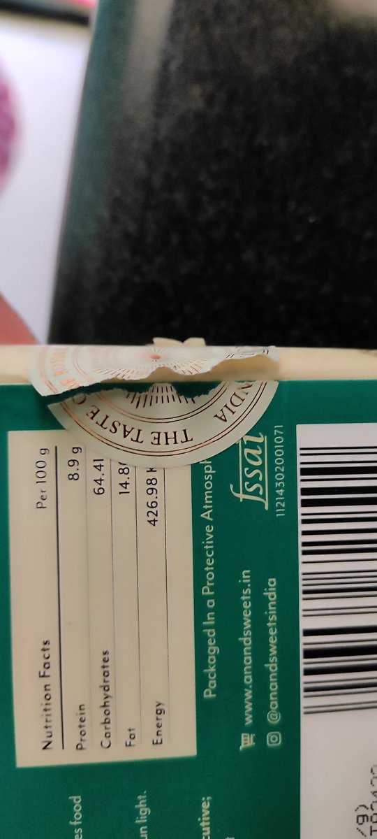 mukesh83kr's tweet photo. @Swiggy is delivering expired and tempered products from @AnandSweetsInd 
We had ordered this product on 9th April 2024, the product we received was already expired on 16th March 2024. It is impacting your reputation also @AnandSweetsInd 
@Swiggy @SwiggyInstamart @fssaiindia https://t.co/x1UL7lCxo9