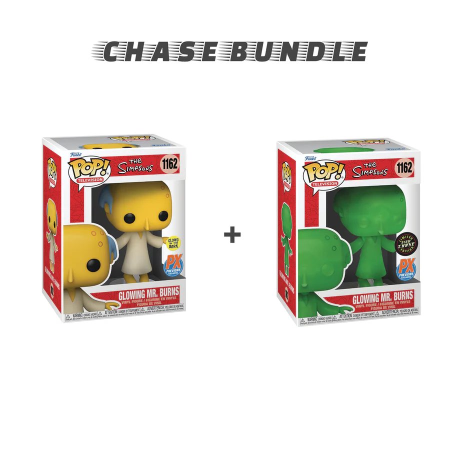 Available: PX exclusive The Simpsons - Glowing Mr. Burns chase bundle! 3 left. themightyhobby.com/products/pop-t… #Funko #TheSimpsons #MrBurns