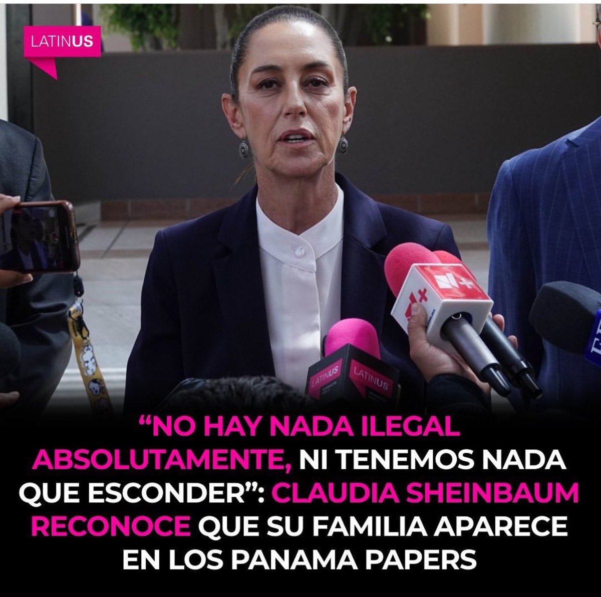 Primero lo negó en el #debate y ya  cuando se vio evidenciada, #Claudia aceptó que su familia sí aparece en los #PanamaPapers pero minimizó el hecho y dijo que era un dinerito que su abuelita tenía en una cuentita. Es decir,en su familia sí son transas pero poquito.  Ahhh,bueno.