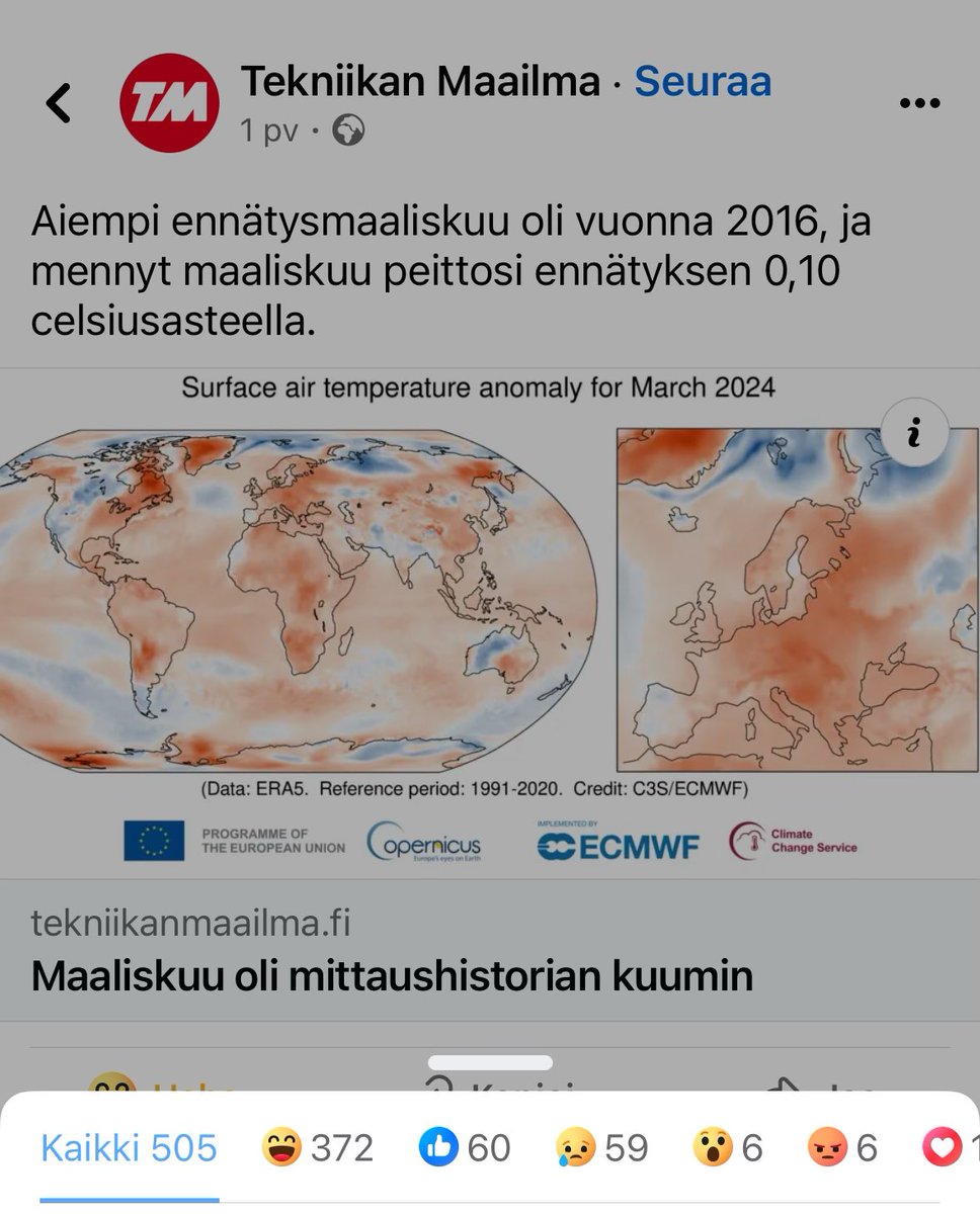 janneknen's tweet photo. Hyvä merkki on se, että Ihmiset nauraa nykyään näille 
Tekniikan Pellemaailman ideologisille valheille.

#ilmastohuijaus #Co2isNotPoison https://t.co/fLbAJ5tvdJ
