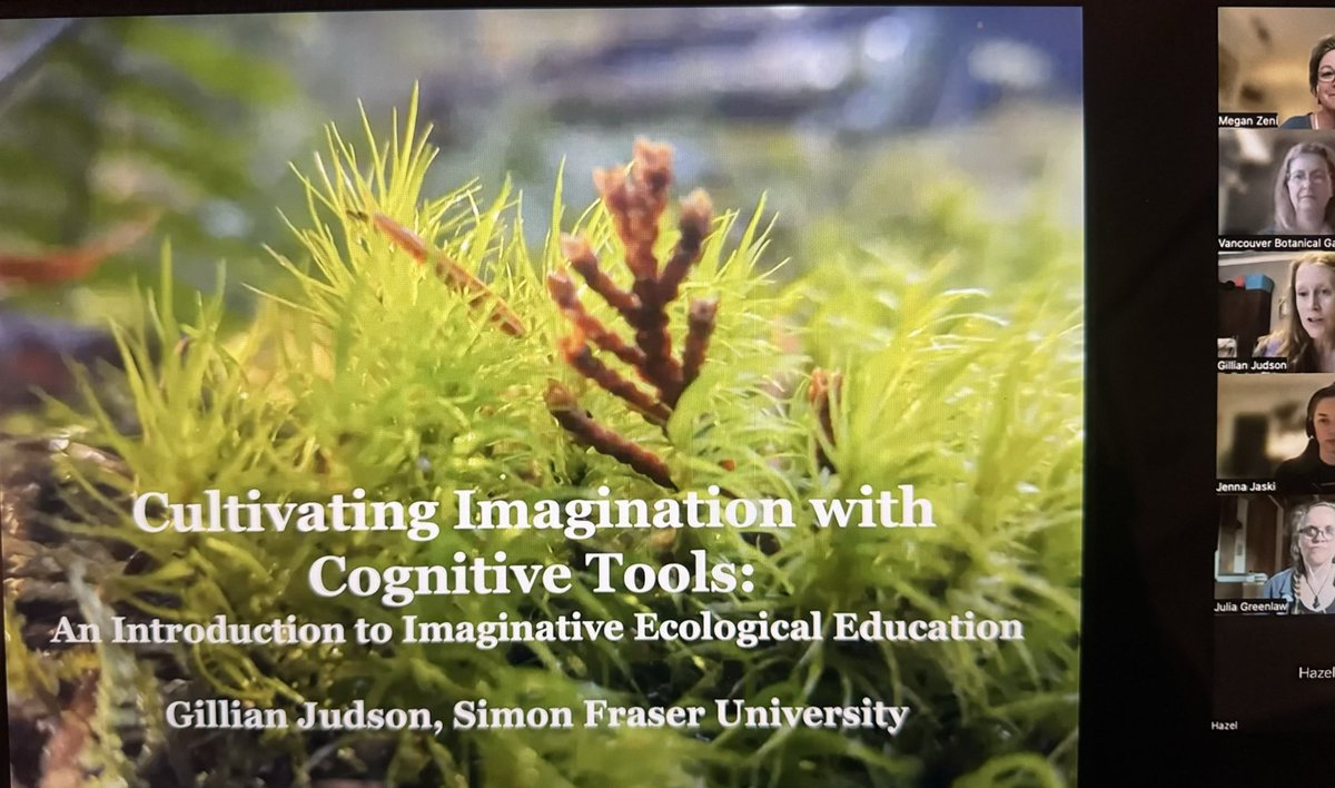 Our expert guest for the @classgardener series tonight was @perfinker 🙌 If you missed this inspiring session on the importance of imagination in our work with children outdoors, be sure to grab the link in your follow up email from @VanDusenGdn 🌱 Next session is May 15th ✨