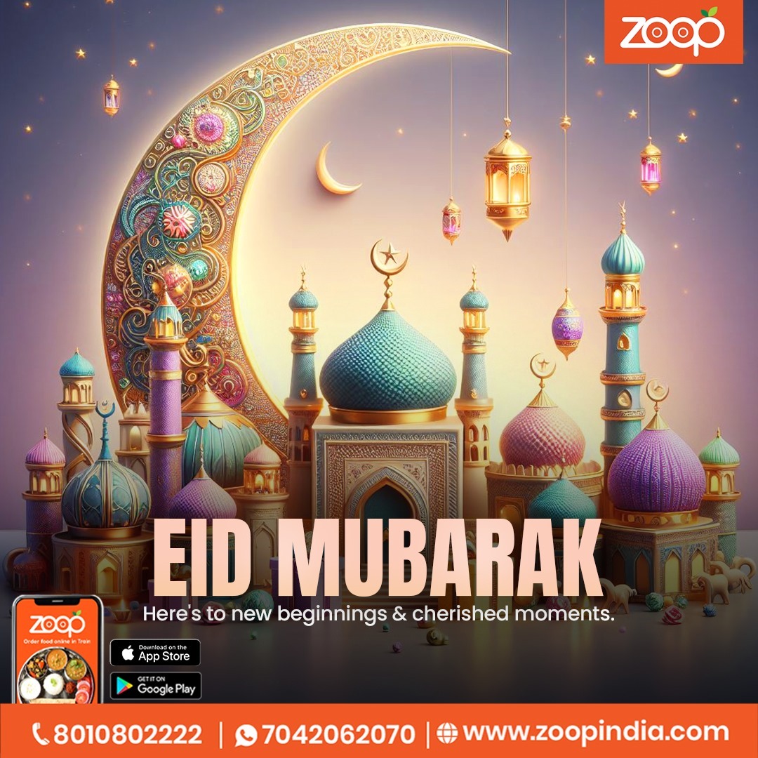 Eid Mubarak! Here's to new beginnings and cherished moments. May the spirit of Eid bring us closer, strengthen our bonds, and fill our hearts with peace and joy. 

#ZOOP #EidMubarak #EidTreats #BlessedEid #EidVibes
#CelebratingEid #NewBeginnings #FamilyTime