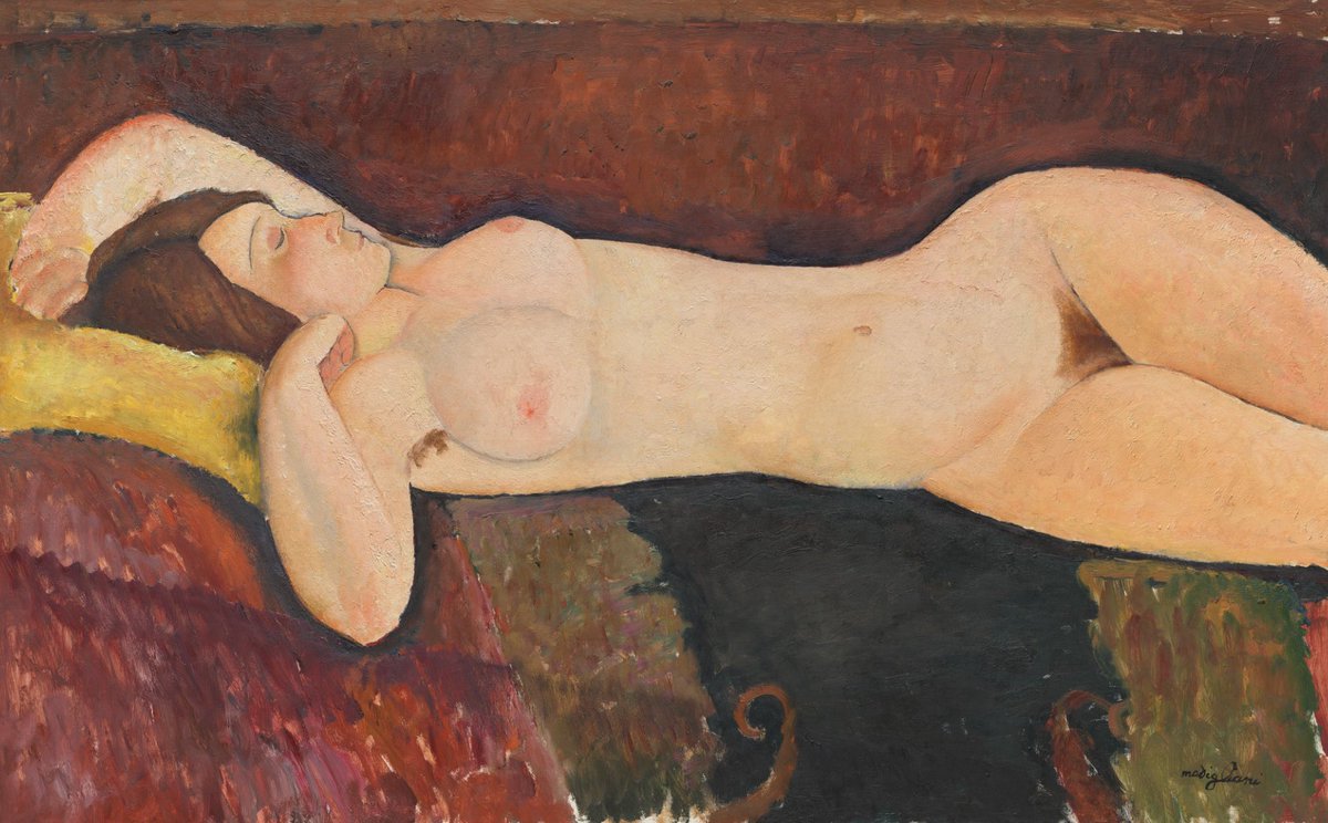 Bon dia Reclining Nude, c. 1919 Amedeo Modigliani