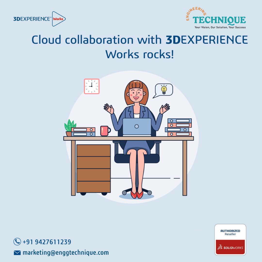 Unlock seamless collaboration with #3DEXPERIENCEWorks Cloud. Bridge gaps, connect teams, and create together in real-time, from anywhere. Embrace the future of collaborative design today. bit.ly/38188xl
#SOLIDWORKS2024 #SOLIDWORKS #CAD #3DEXPERIENCE #EngineeringTechnique