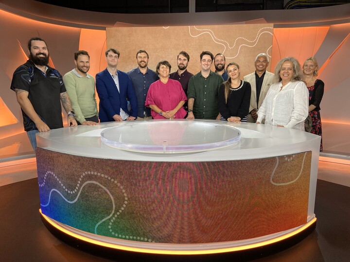 🎥#Indigenous Media Mentoring Program gets a behind the scenes look @SBS on the set of NULA the weekly program produced by the NITV news team 👇 sbs.com.au/ondemand/news-… #IMMP #IMMP2024