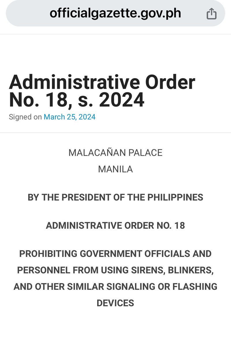 Thank you for this Malacañang.