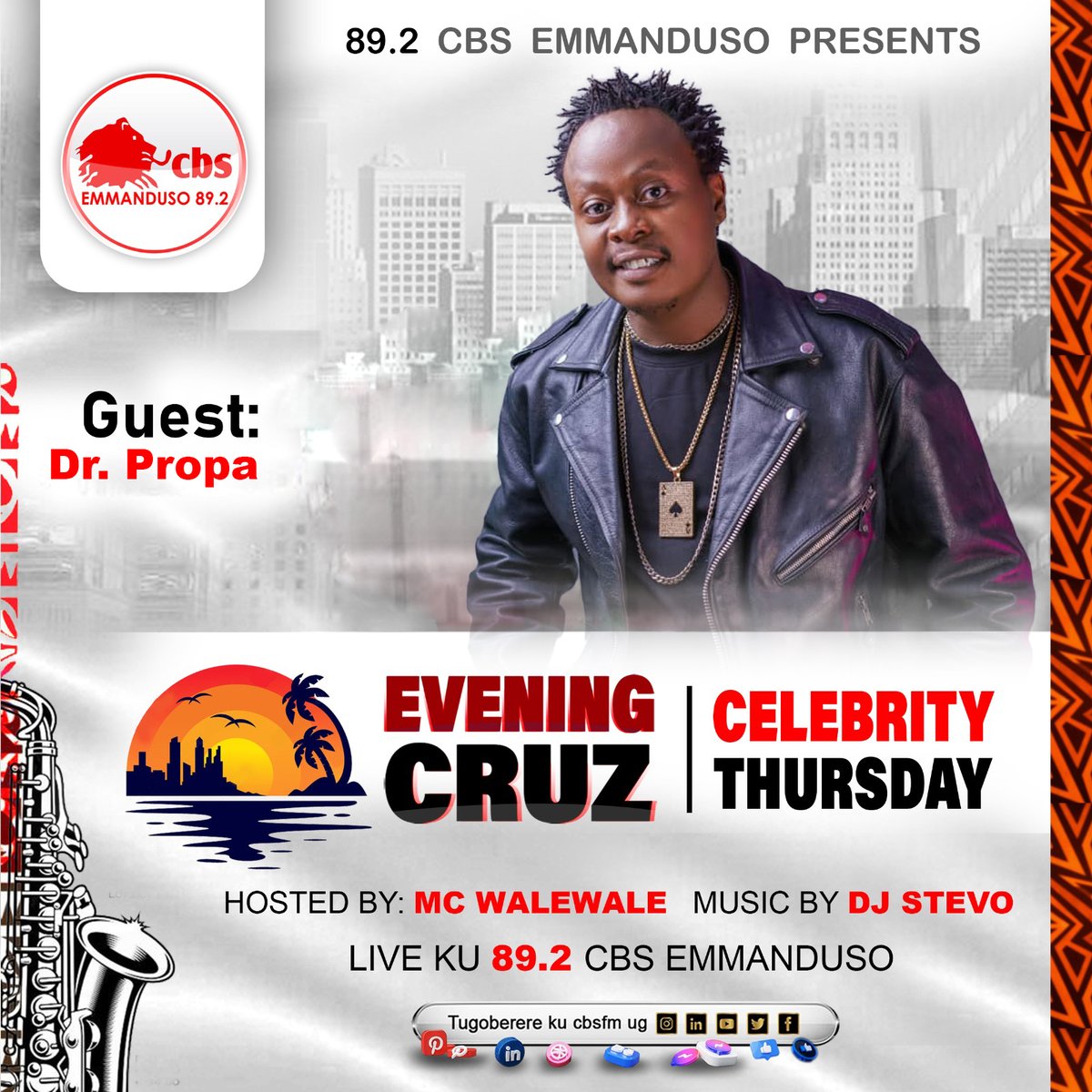 Tosubwa Leero mu program Evening Cruz @McWaleWale