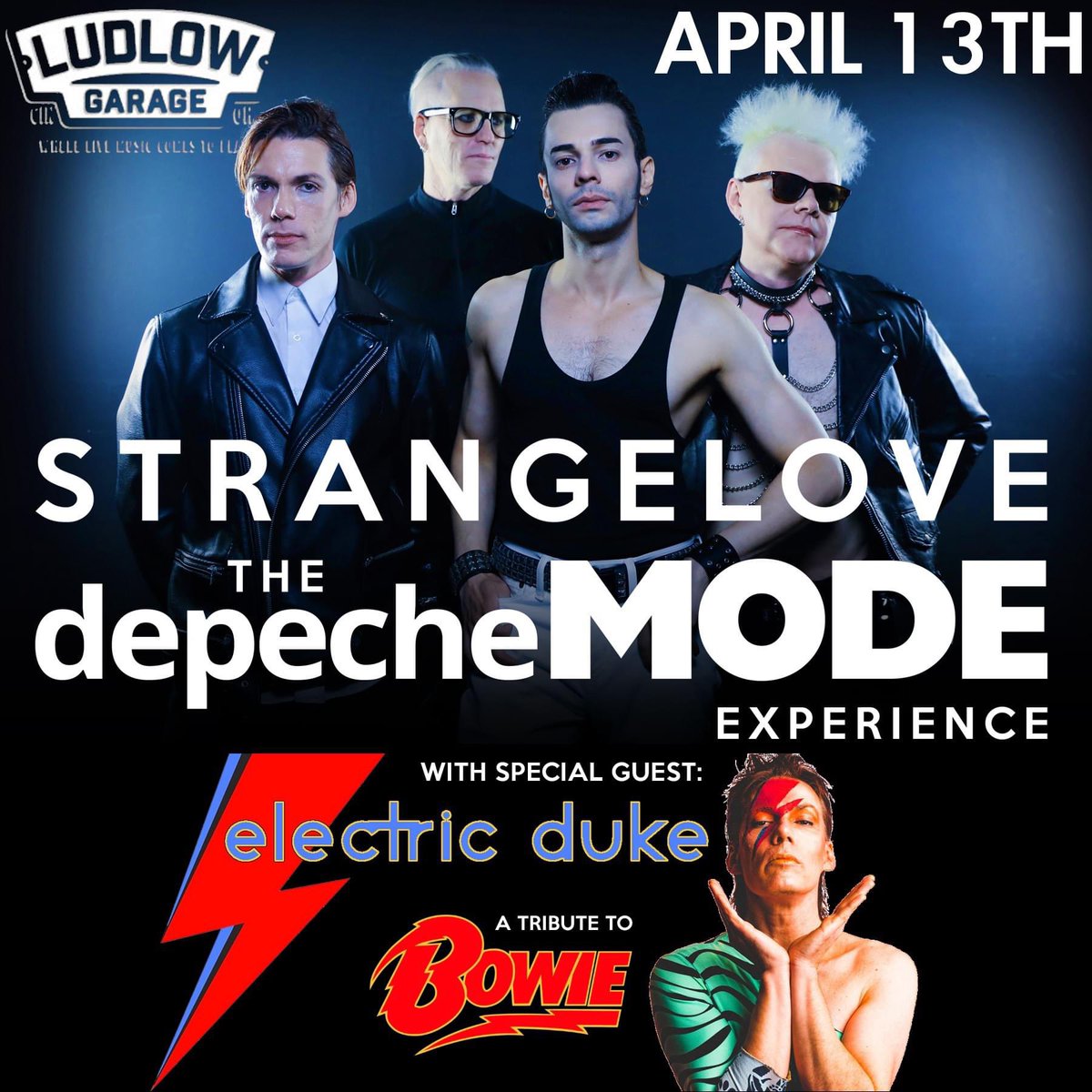 Back in Cincinnati this Saturday at @TheLudlowGarage with Bowie tribute #ElectricDuke supporting