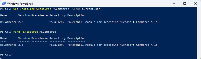 andresbohren's tweet image. 🚨New #MSCommerce #PowerShell Module 2.3 has been released.
Works now also in #PowerShell7
bit.ly/43WJq9G