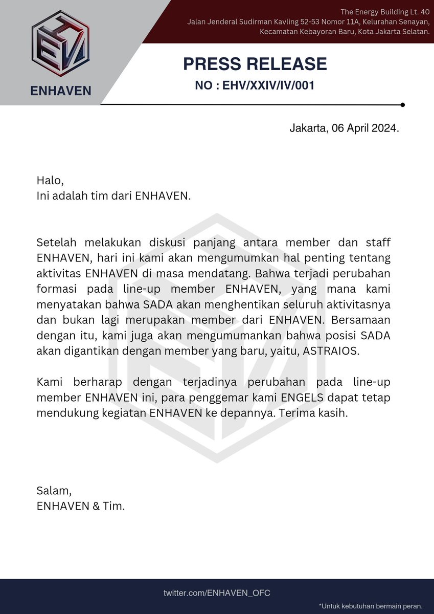 ㅤㅤ
ㅤㅤ
#EHV_PRESSRELEASE

Welcome to ENHAVEN our dearest member Astra (@naskahlaut). 
ㅤㅤ
ㅤㅤ