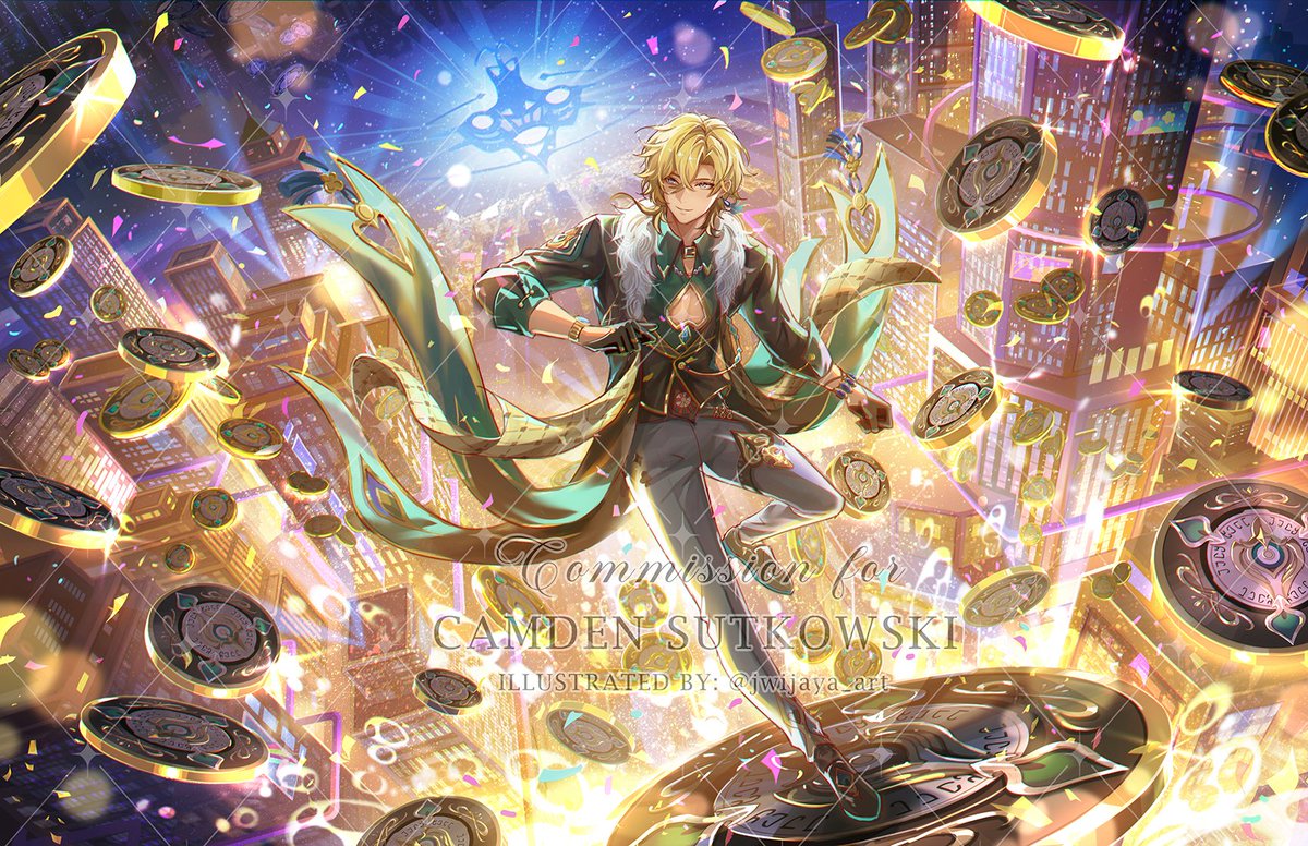jwijaya_art's tweet photo. Are you ready to test your luck? ✨💸Illustration Commission for VA @camdensutkowski~!
#HonkaiStarRail #Aventurine https://t.co/1PUQH3BnMJ