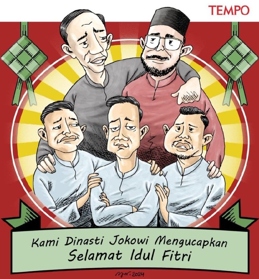 Sepertinya majalah @tempodotco punya persoalan pribadi dengan keluarga @jokowi . Bahkan saat lebaran saja majalah ini bersemangat untuk menampilkan wajah keluarga Jokowi yang tidak sesuai dengan realitas yang ada. Shame on U @tempodotco 👎