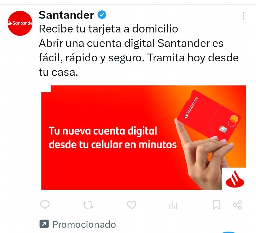 Cuantas veces tengo que darle a que no quiero ver los anuncios de Santander para qur dejen de salirme Salen como 4 juntos