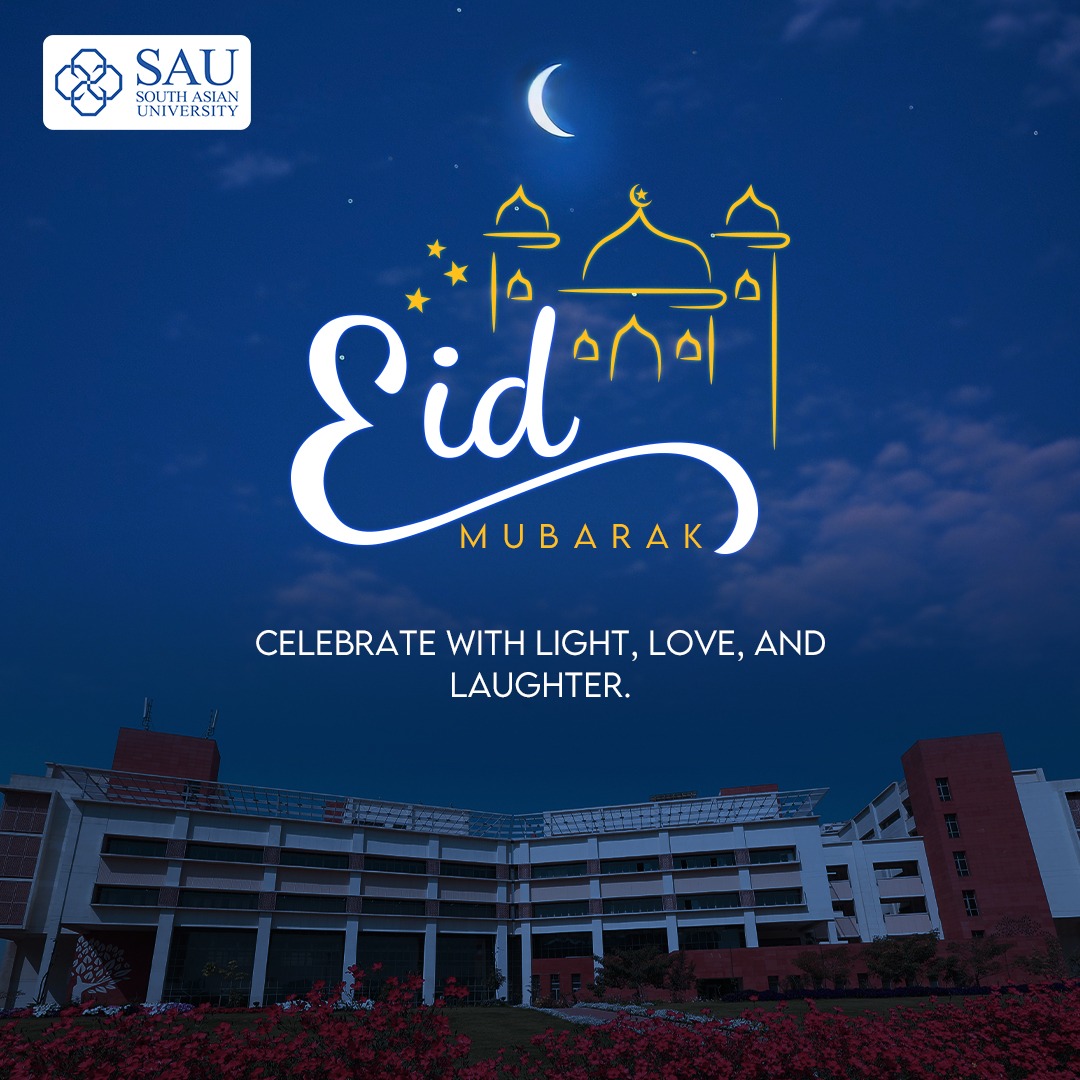 SAU wishes you all a happy Eid! Let’s celebrate the festival of Eid with joy and laughter and wish happiness for everyone. #Eid2024 #AY2024 #SAU #HappinessAndPeace