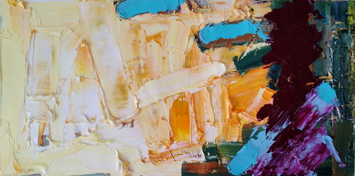 'Removing doesn't mean exceeding I', 30 x 60 cm, oil on canvas, 2019/21.

#alessandrobozzolan #oiloncanvas #oilpainting #expressionism #abstractart #nonft