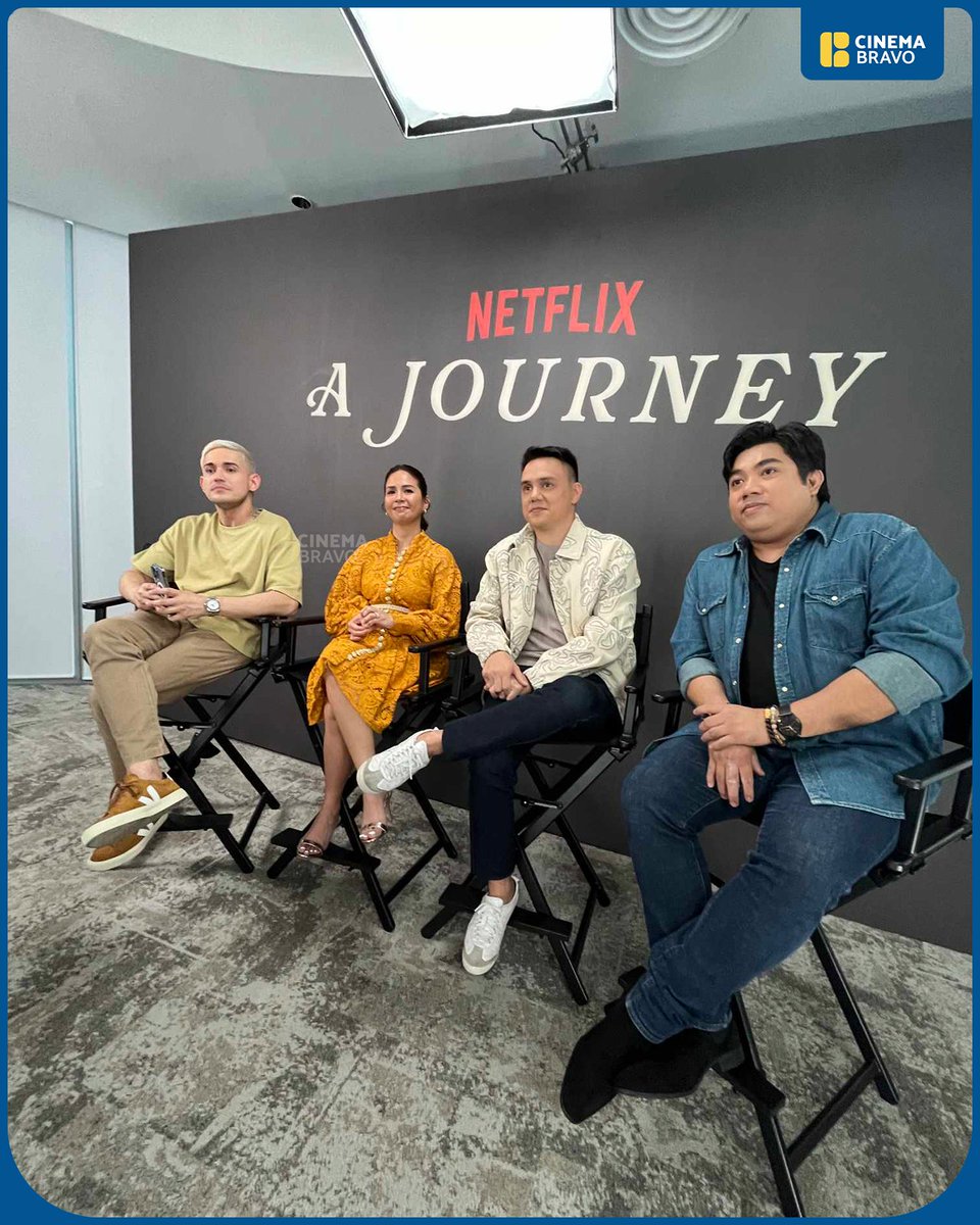 Earlier at the press junket for #AJourney at the #Netflix Philippine headquarters. With stars #PauloContis, #KayeAbad, #PatrickGarcia, and their director RC Delos Reyes. 'A Journey' starts streaming April 12 on @Netflix_PH.