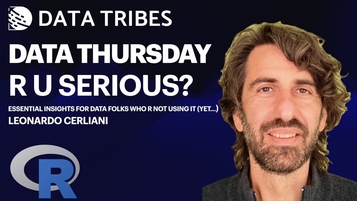 Ritter_Alex's tweet image. Ready to debug your social life? 🐞 Join us for Data Thursday- R U SERIOUS? Dive into the #Tidyverse with Leonardo Cerliani and discover why #R is more than just a letter in the alphabet.... 🤓💻🍕🍻

#DataThursday  #RSVP 👉 meetup.com/data-thursday/…