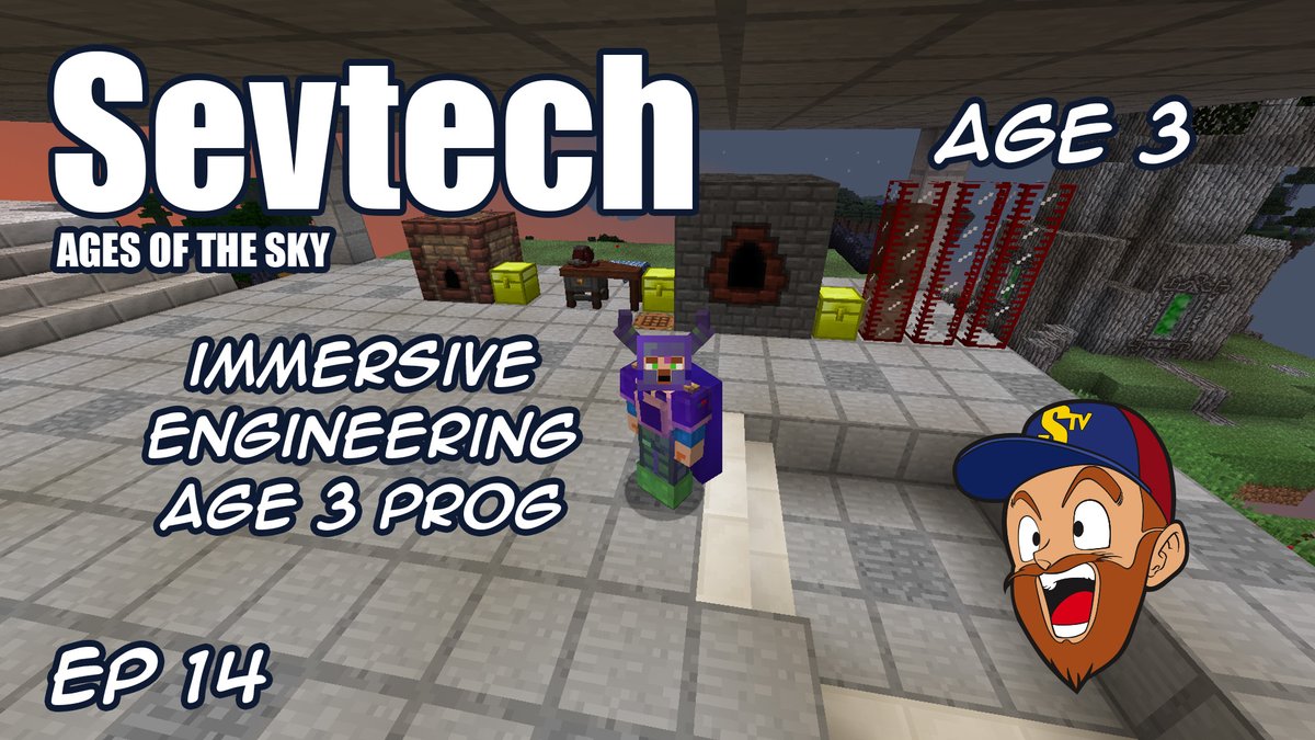 More #minecraft Sevtech: Ages of the Sky! Age 3 progression and more Immersive Engineering. youtube.com/live/Qo-tVjGOv…