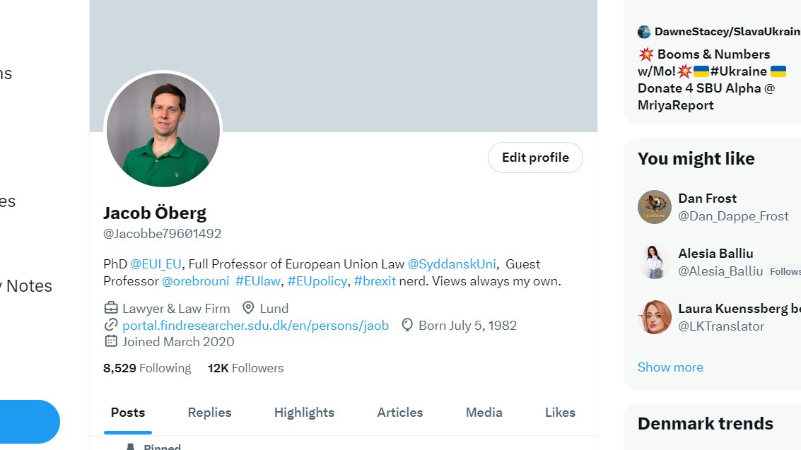 🚨🚨 I am quite a boring EU lawyer but there it is, a new milestone reached of 12 k followers on twitter (refuse to call it X). Must be do something right. Many thanks to all my great followers who have been on this crazy journey. /1