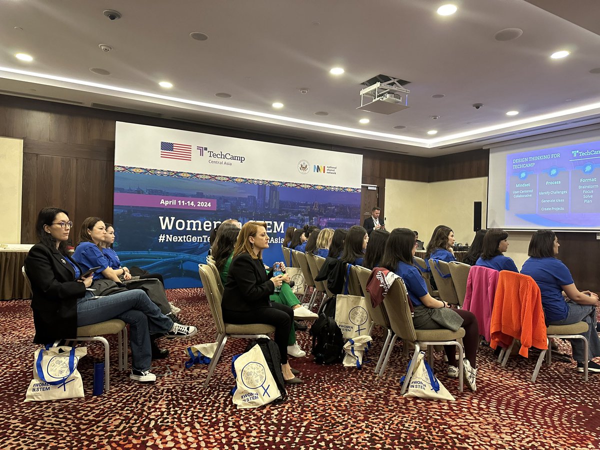 Amazing #WomenInTech in #Kazakhstan hosted by #USStateDepartment - thrilled to be a trainer here! #TechCamp #centralasia