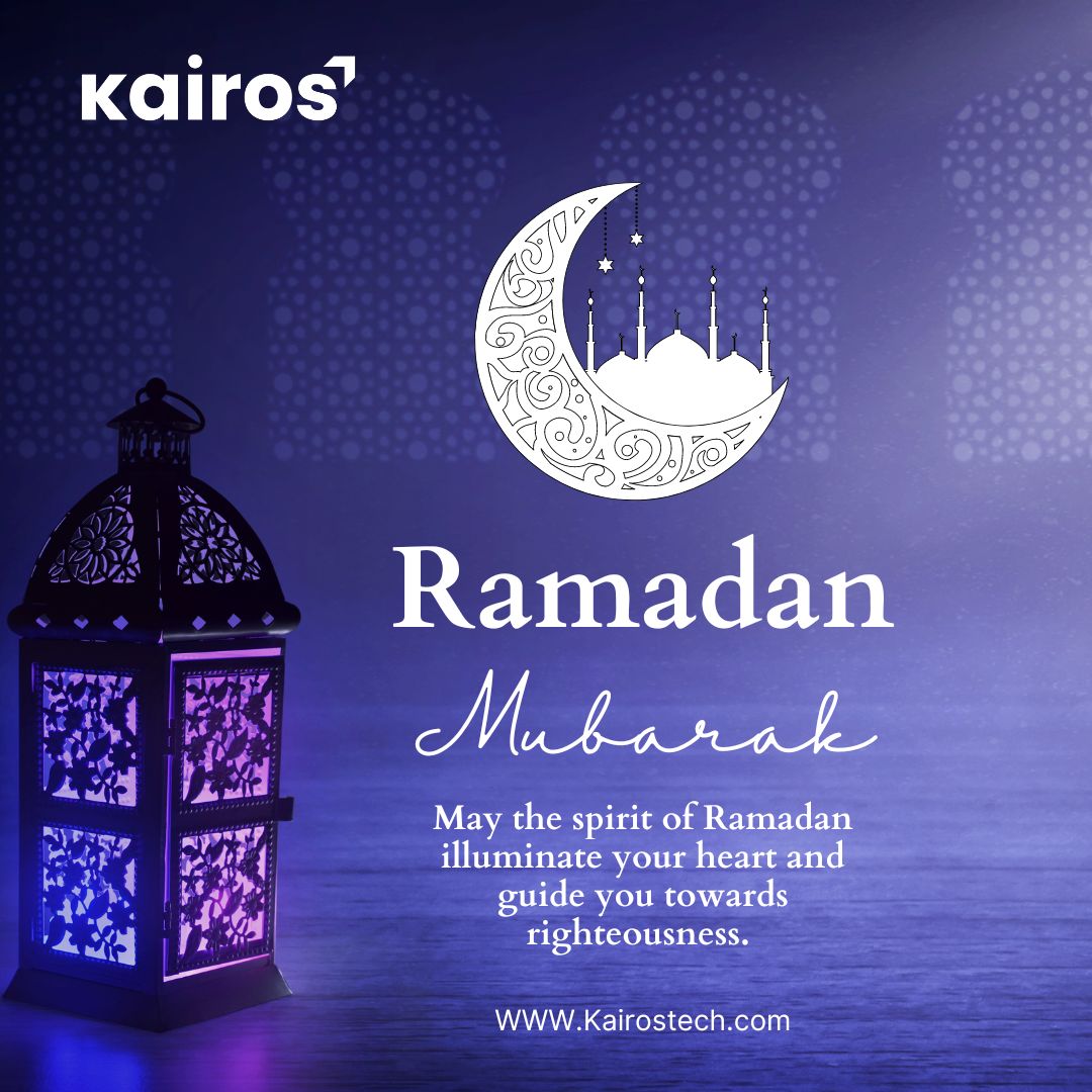 May this #Ramadan bring you peace, resilience, and a deeper connection to your faith. Wishing you and your loved ones a Ramadan filled with boundless love, serenity, and unity. Ramadan Mubarak! #KairosTech #FutureReadyKairos #LifeAtKairos #RamadanWishes #RamadanMubarak