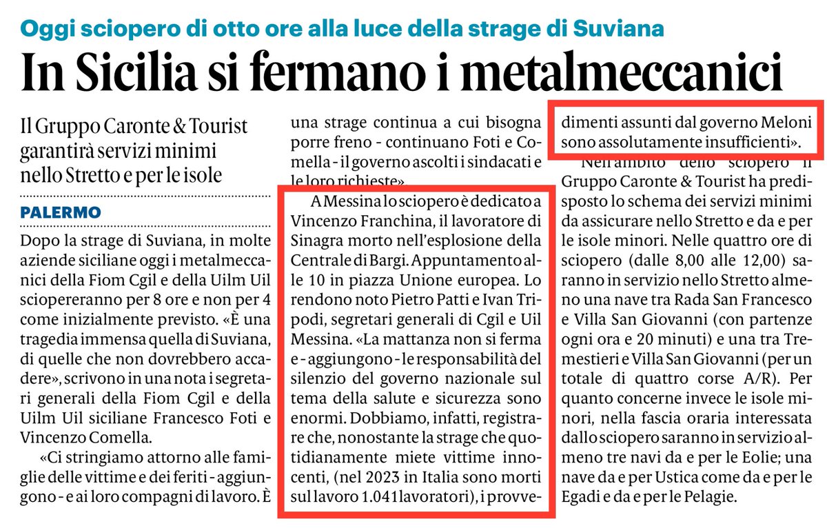 🔵Gazzetta del Sud (11.4.2024)🔵
#uil #messina #scioperogenerale