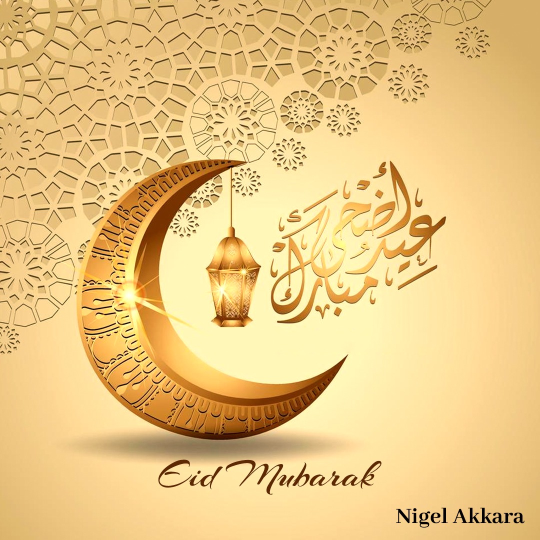 Eid Mubarak! May this Eid bring you happiness, peace and prosperity... #EidMubarak #eidulfitar #eid2024 #blessings #wishpost #nigelakkara